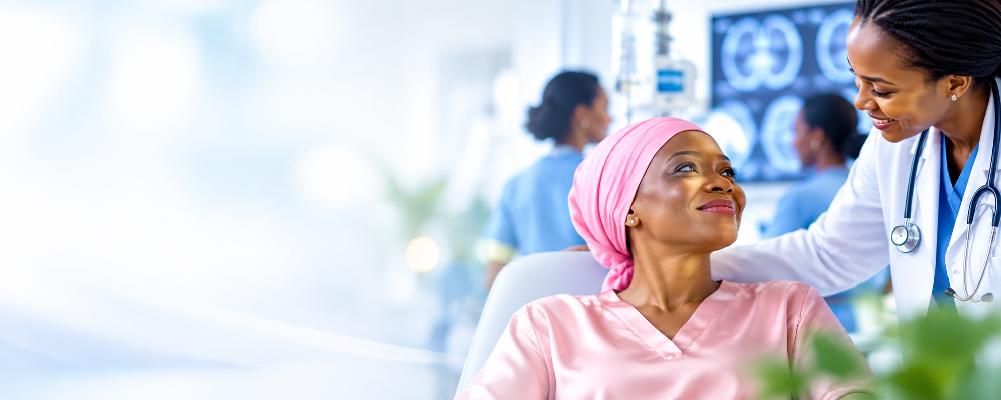 Patiente accompagnée par une professionnelle de santé